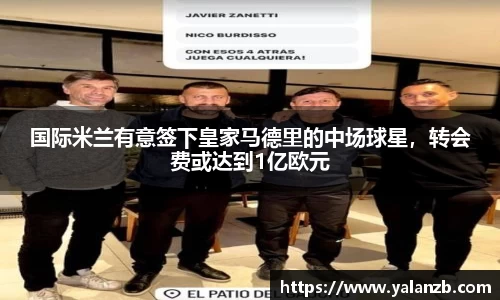 国际米兰有意签下皇家马德里的中场球星，转会费或达到1亿欧元